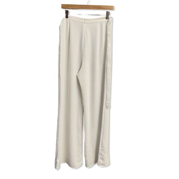 Amanda Uprichard Ariya Pants Ivory
Cream Wide Leg Tie flowy Revolve M - Picture 7 of 8